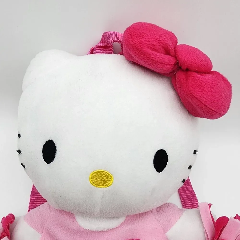 Sanrio Hello Kitty Plush Backpack Pink Bow &‎ Dress 13